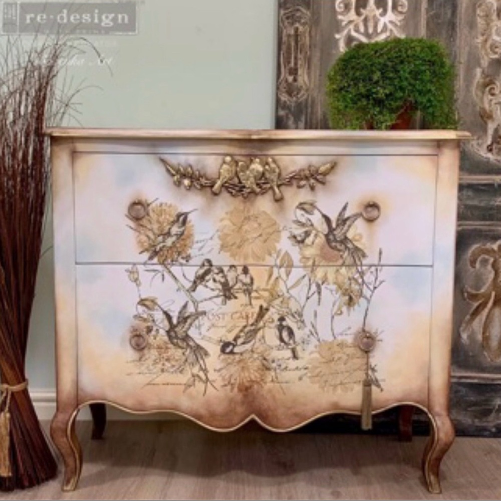Redesign with Prima Decor Mold Avian Love Birds on Branch DYI - Picture 3 of 5
